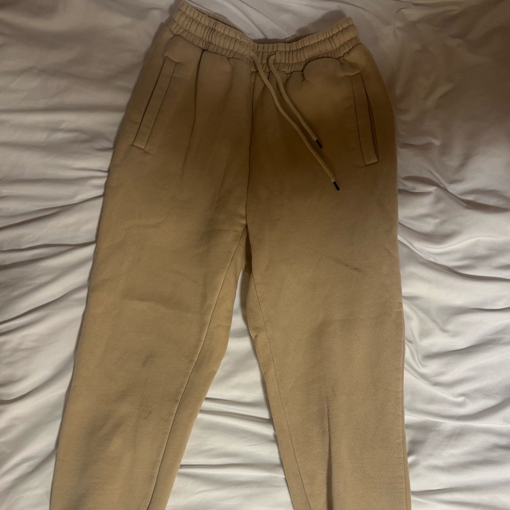 Tan Jogger Sweatpants